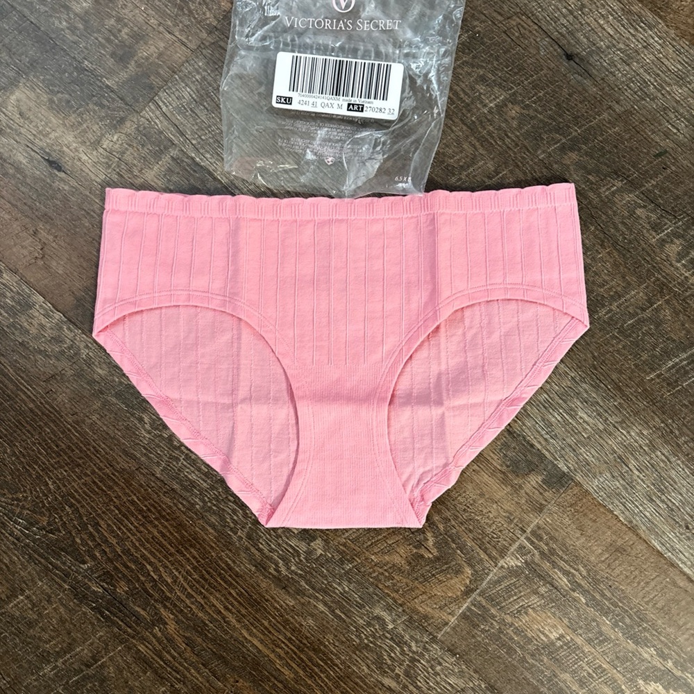Victoria's Secret Pink Ribbed Panties NWT size M